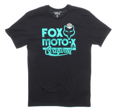 FOX 16484-001 SCRIPTED Black - tričko pánské