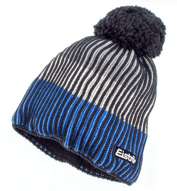 EISBÄR New Star Pompon MÜ, schwarz/bugatti/white/graum