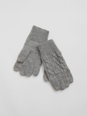 GAP 726341-01 Dětské pletené rukavice Šedá