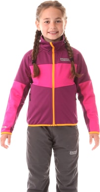 NORDBLANC NBFKF5920S AEON ohnivá fialová - Dětská mikina fleece