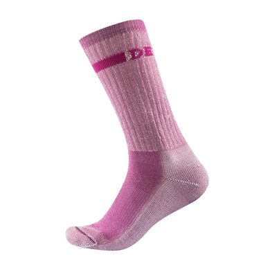 DEVOLD Outdoor medium woman sock, pink melange