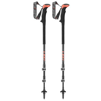 LEKI Carbon TA XTG, black-neonred-lightanthracite-white