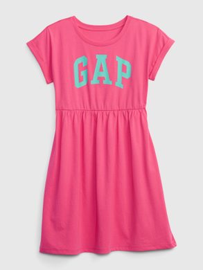GAP 610802-00 Dětské šaty s logem Růžová