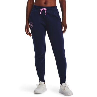  Rival Fleece Crest Joggers, Navy - women's trousers - UNDER  ARMOUR - 38.81 € - outdoorové oblečení a vybavení shop