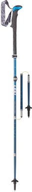 LEKI Poles Micro Vario Carbon, darkbluemetallic-blue-white-neonred