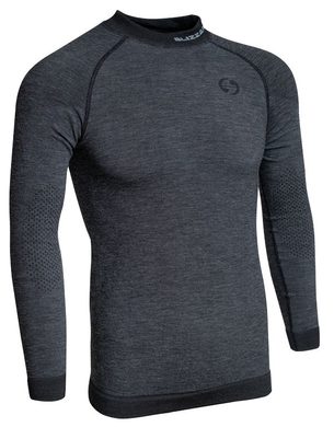 BLIZZARD Mens long sleeve, merino wool, anthracite