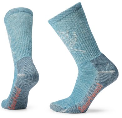 SMARTWOOL W HIKE CE LC LEAF PATTERN CREW twilight blue