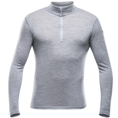 DEVOLD Breeze Man Zip Neck Grey Melange