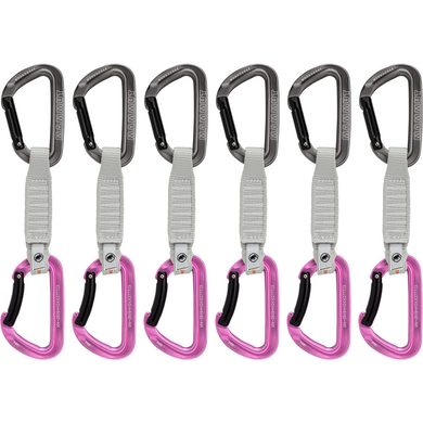 MAMMUT Workhorse Keylock 17 cm 6-Pack Quickdraws grey-pink