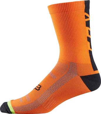 FOX 13431-824 DH SOCK 6" Flo Orange - cyklistické ponožky
