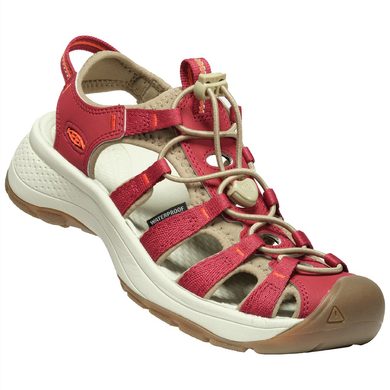 KEEN ASTORIA WEST SANDAL WOMEN, merlot/scarlet ibis