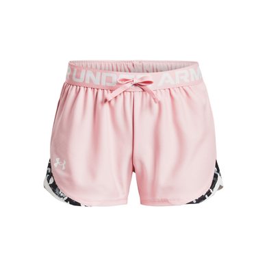 Girls' UA Play Up Big Logo Graphic Shorts