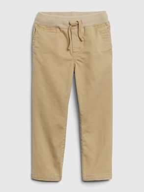 GAP 618457-01 Dětské kalhoty khaki stretch Béžová