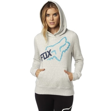 FOX Reacted Polar Hoody, light heather grey