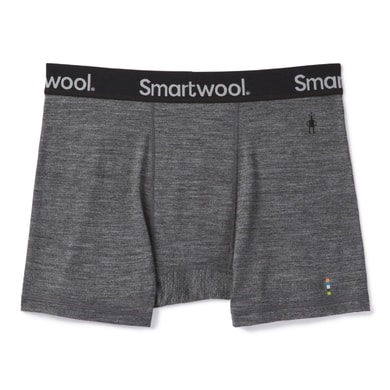 SMARTWOOL M MERINO SPORT 150 BOXER BRIEF, medium gray heather