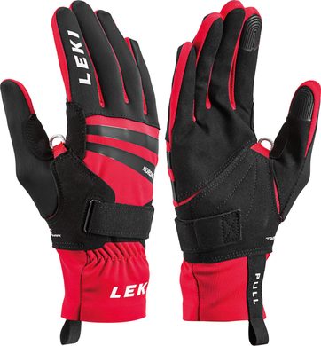 LEKI Nordic Slope Shark, black-red