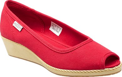 Cortona Wedge CVS ribbon red - dámská městská obuv výprodej