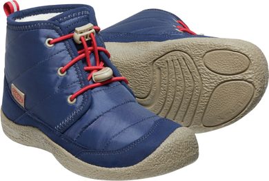 KEEN HOWSER II CHUKKA WP YOUTH, blue depths/red carpet