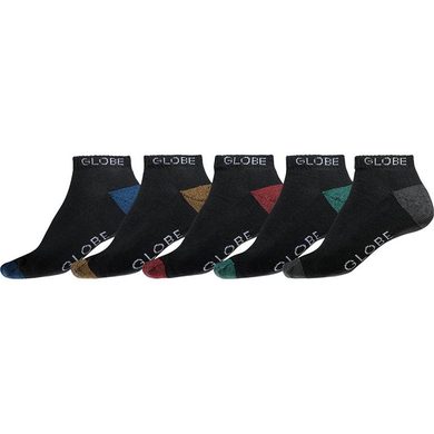 GLOBE GB71539024 Ingles Ankle Sock 5 Pack Asst. - ponožky