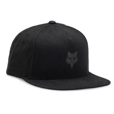FOX Fox Head Snapback Hat, Black/Charcoal