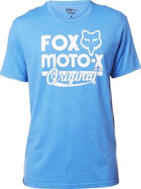 FOX Scripted Ss Tee, heather blue