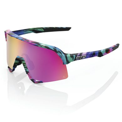 100% S3 - Peter Sagan LE Soft Tact Tie Dye - Purple Multilayer Mirror Lens