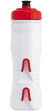 FABRIC 525ml INTERNALLY INSULATED WHITE/RED CAP