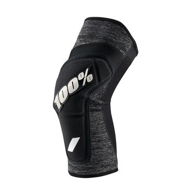 100% RIDECAMP Knee Guards Heather Grey/Black