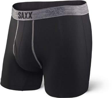 SAXX PLATINUM BOXER FLY, black/dark grey