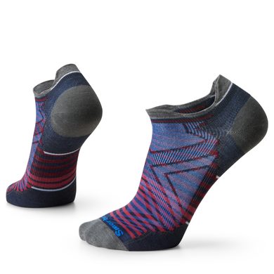 SMARTWOOL RUN ZERO CUSHION LOW ANKLE PATTERN, deep navy