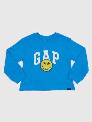 GAP 485831-00 Dětské tričko GAP & Smiley® Modrá