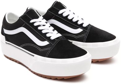 VANS UA Old Skool Stacked (suede/canvas), black/blanc de blanc