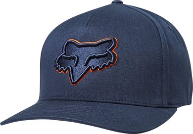 FOX Epicycle Flexfit Hat, Navy/Orange