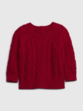 GAP 487060-00 Dětský pletený svetr Červená