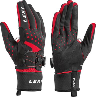 LEKI Nordic Tune Shark Boa®, black-red