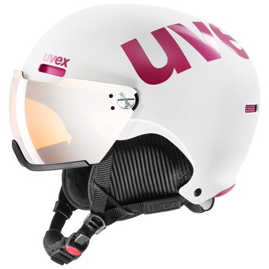 UVEX HLMT 500 visor, white-pink mat