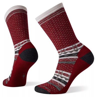 SMARTWOOL W EVERYDAY COZY CABIN CREW tibetan red