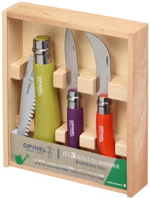 OPINEL COFFRET OUTILS pilka N°12, zahradnický N°08, prořezávací N°08