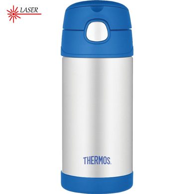 THERMOS Dětská termoska s brčkem 355 ml modrá