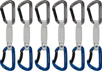 MAMMUT Workhorse Keylock 12 cm 6-Pack Quickdraws Grey-Blue