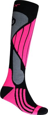 SENSOR SNOW PRO MERINO black/grey/pink