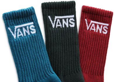 VANS CLASSIC CREW BOYS (1-6, 3PK) pomegranate assorted