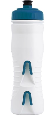 FABRIC 525ml INTERNALLY INSULATED WHITE/CYAN CAP