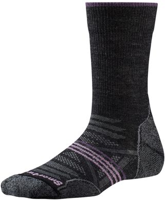 SMARTWOOL W PhD Outdoor Light Crew, charcoal