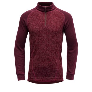 DEVOLD Duo Active Merino Zip Neck Jr Port