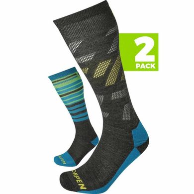 LORPEN S2MME SKI MID MEN 2 PACK ECO CHARCOAL/BLUE