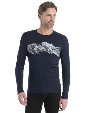 ICEBREAKER M Mer 200 Oasis LS Crewe Remarkables MIDNIGHT NAVY