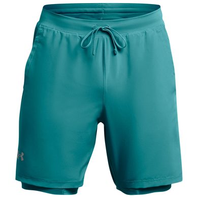 UNDER ARMOUR LAUNCH 7'' 2in1 SHORT, Circuit Teal / Circuit Teal / Reflective