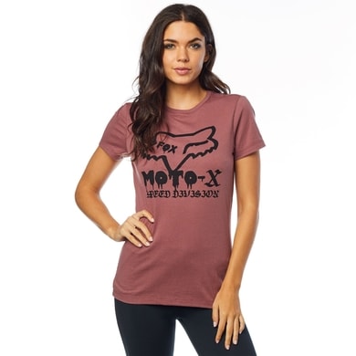 FOX DRIPS SS CREW TEE Rose