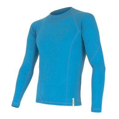 SENSOR MERINO DF men's long shirt. sleeve blue